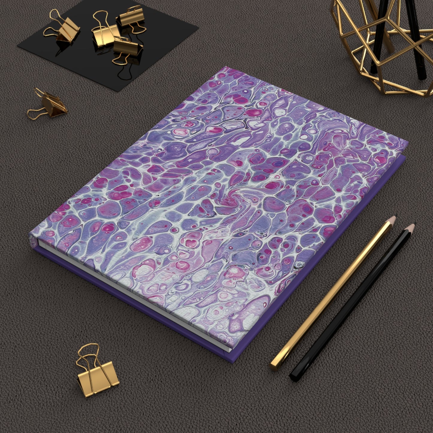 Purple Cells Satin-matte Journal