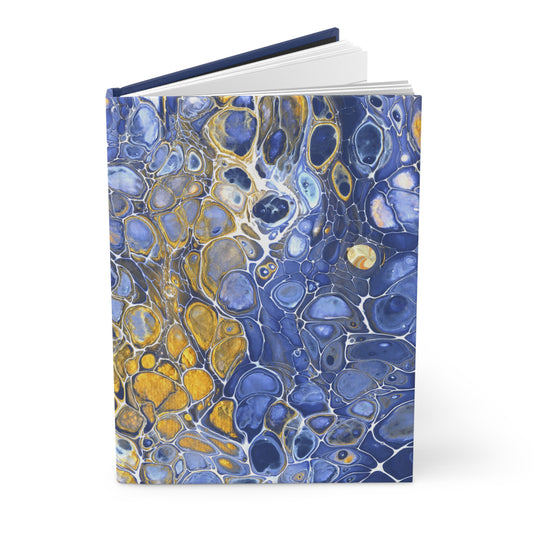 Luxurious Blue Satin-matte Journal