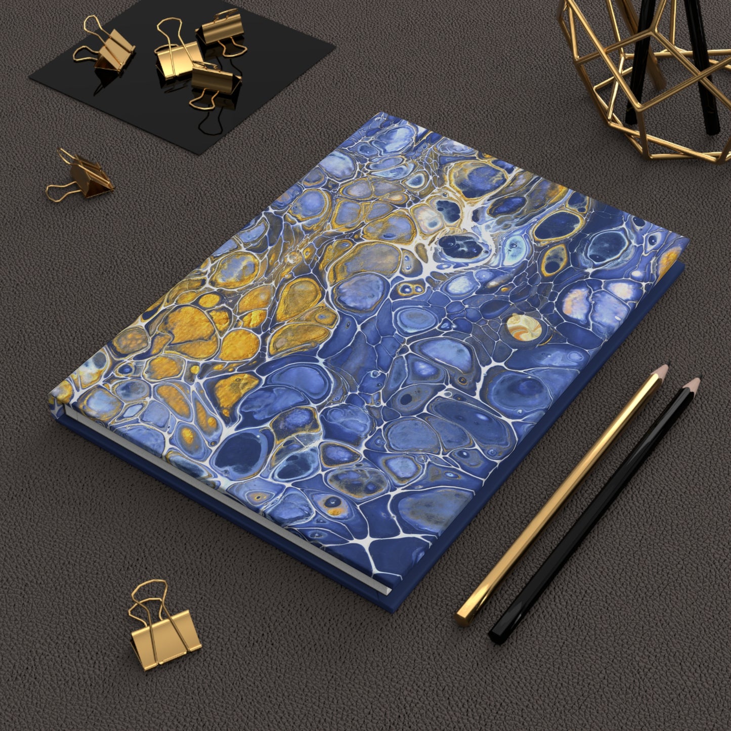 Luxurious Blue Satin-matte Journal