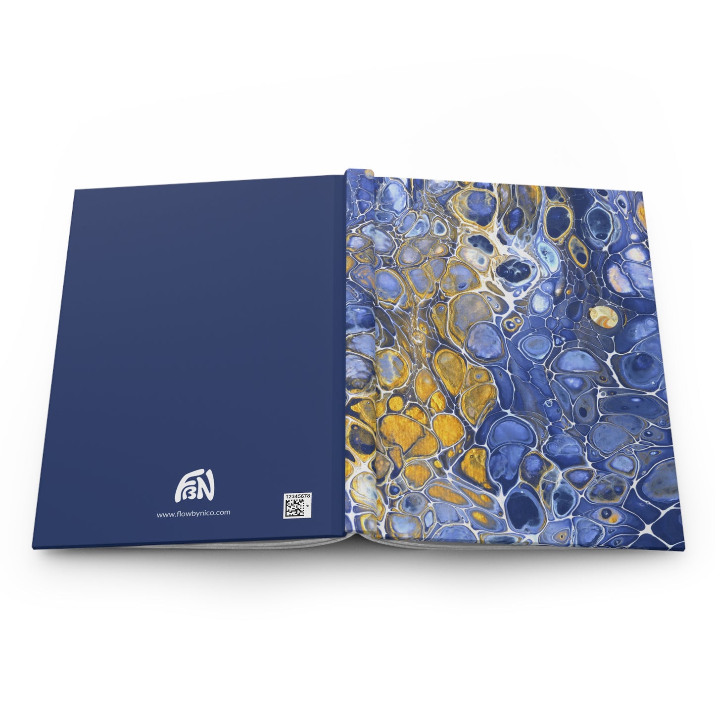 Luxurious Blue Satin-matte Journal